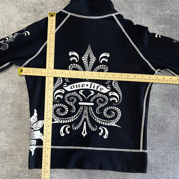 One Life Y2k Graphic Zip Up Sweater - Picture 8 of 9